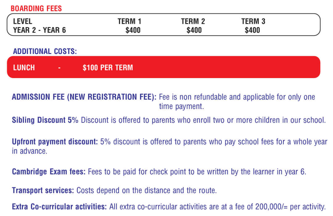 Fees Structure